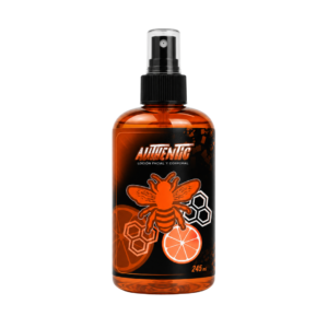 Envase negro de After Shave Authentic Vision Imperial de 250ml con atomizador y etiqueta naranja característica de la marca.