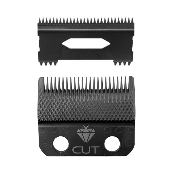 Juego de cuchillas profesionales MRD Diamond con recubrimiento DLC y cuchilla móvil Shallow 2.0 para máquinas de barbería.