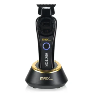 Trimmer profesional MRD GMT-999C X-PRO con motor vectorial de 11.000 RPM y cuchilla DLC para terminaciones de barbería.